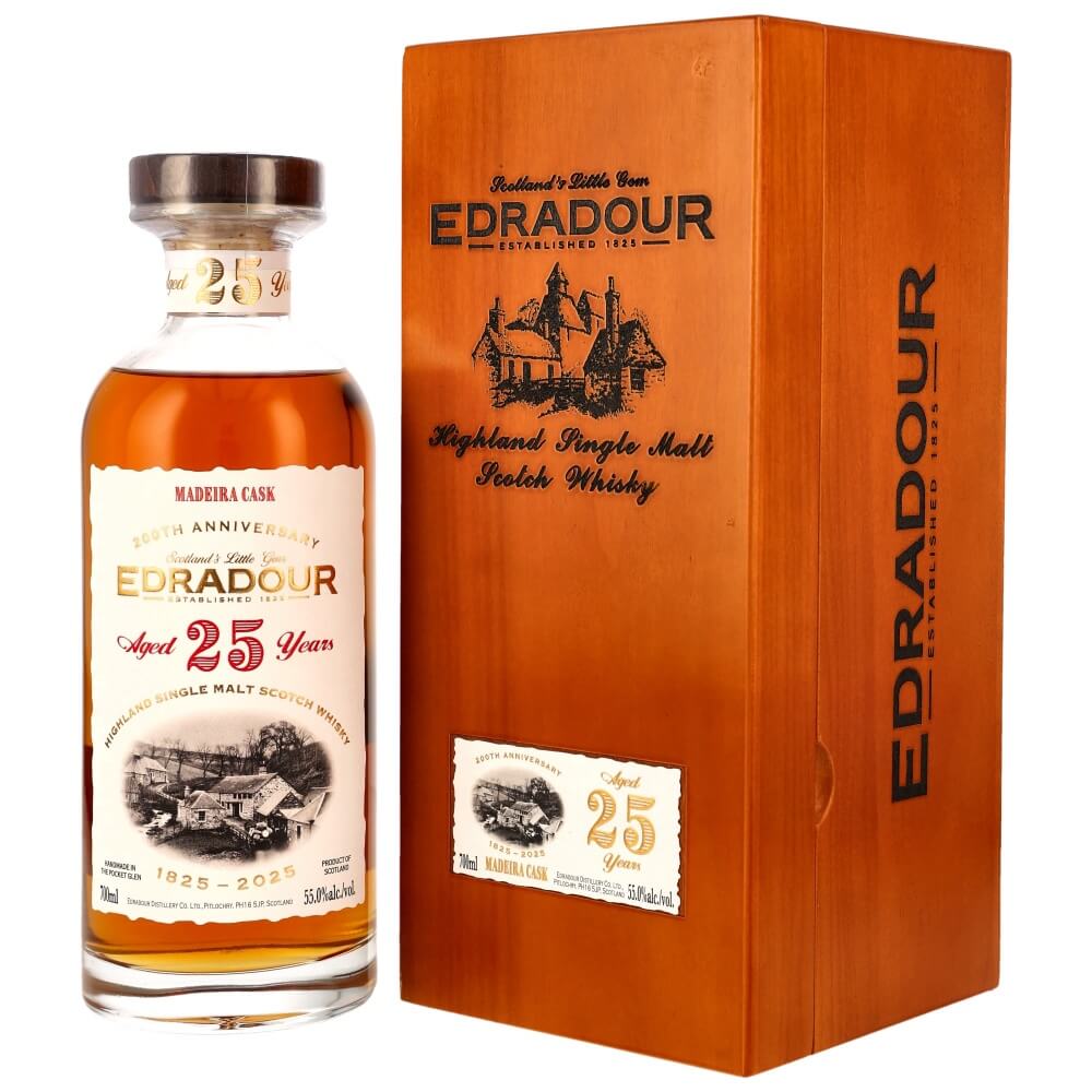 Edradour 25 Jahre 1999/2025 1st Fill Madeira Cask #901 200th Anniversary Whisky 55%