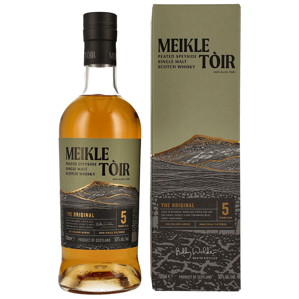 Meikle Toir 5 Jahre The Original Heavily Peated Whisky 50% (GlenAllachie)