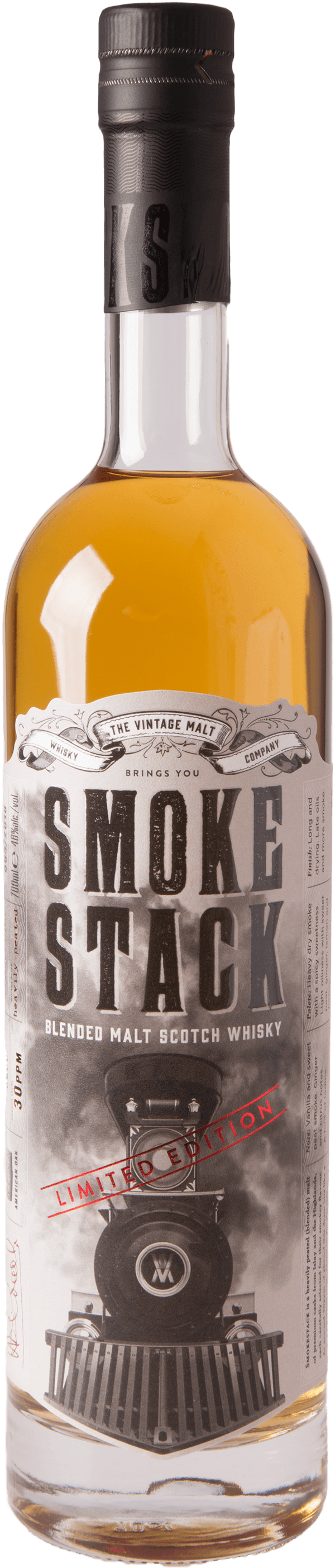 Smokestack Heavily Peated Whisky 46% 0,7L