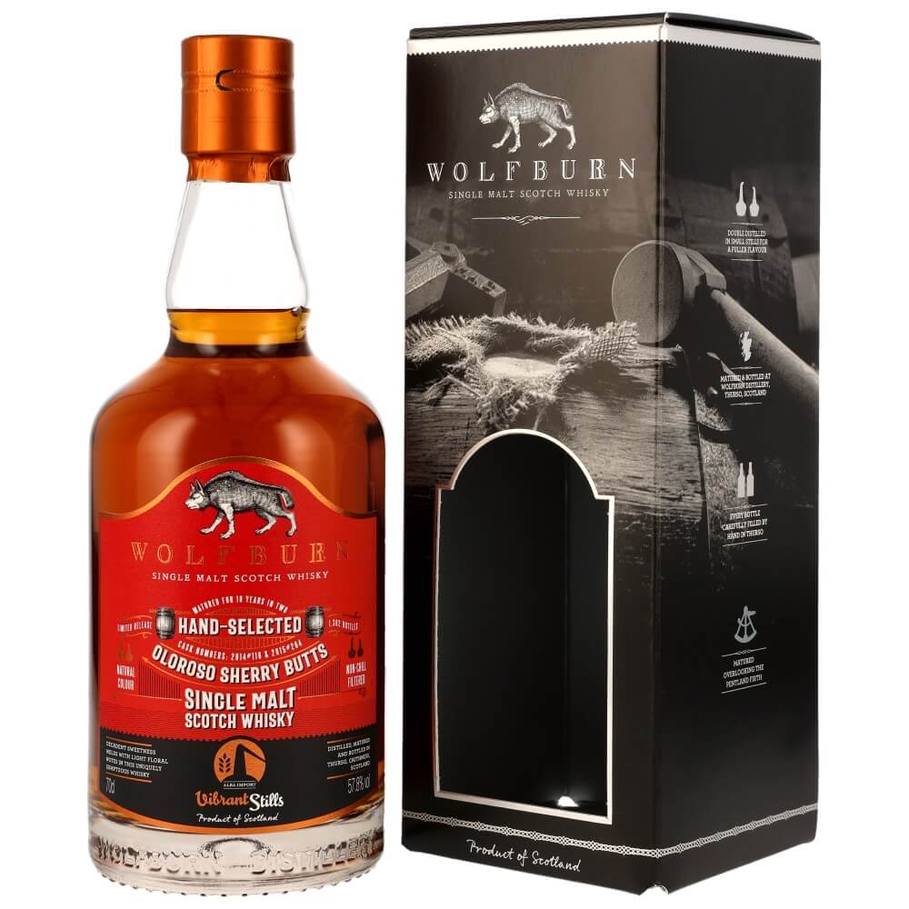 Wolfburn 10 Jahre 2015/2025 Vibrant Stills Oloroso Sherry Whisky 57,8%