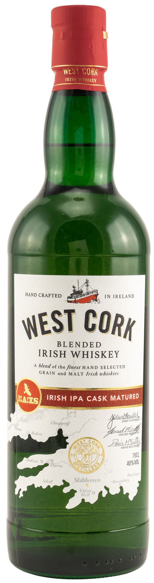 West Cork Irish IPA Cask Finish Whiskey 40% 0,7L