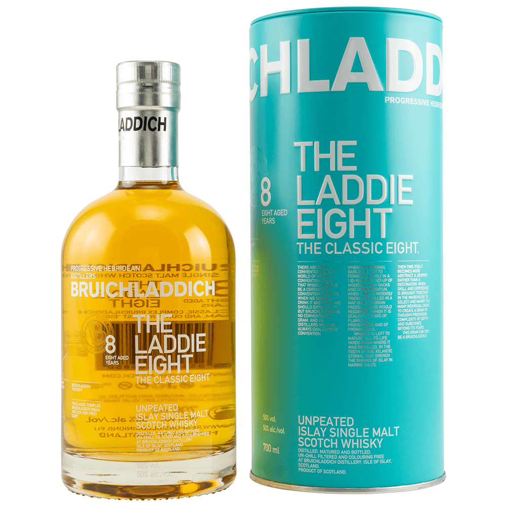 Bruichladdich 8 Jahre The Laddie Single Malt Whisky 50%