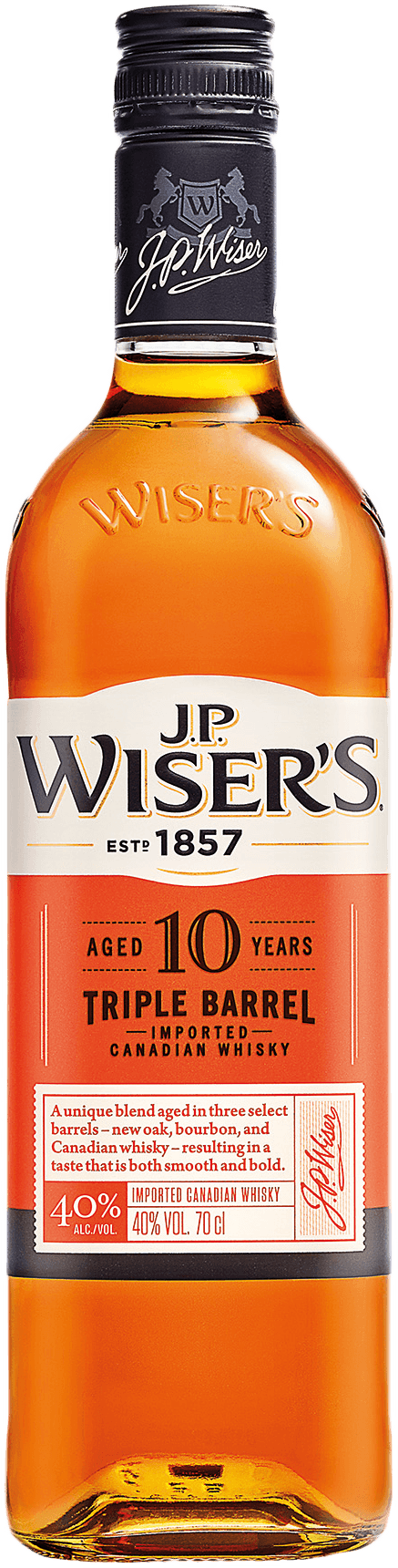 J.P.Wiser's Triple Barrel 10 Jahre Canadian Whisky