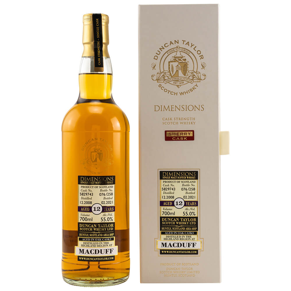 Macduff 12 Jahre 2008/2021 Cask 5829743 Dimensions Whisky 55% (Duncan Taylor)