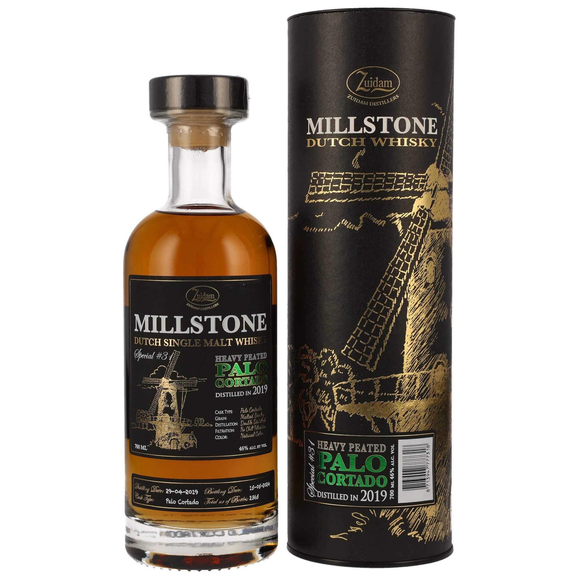 Zuidam Millstone 5 Jahre 2019/2024 Palo Cortado #31 Whisky 46% 