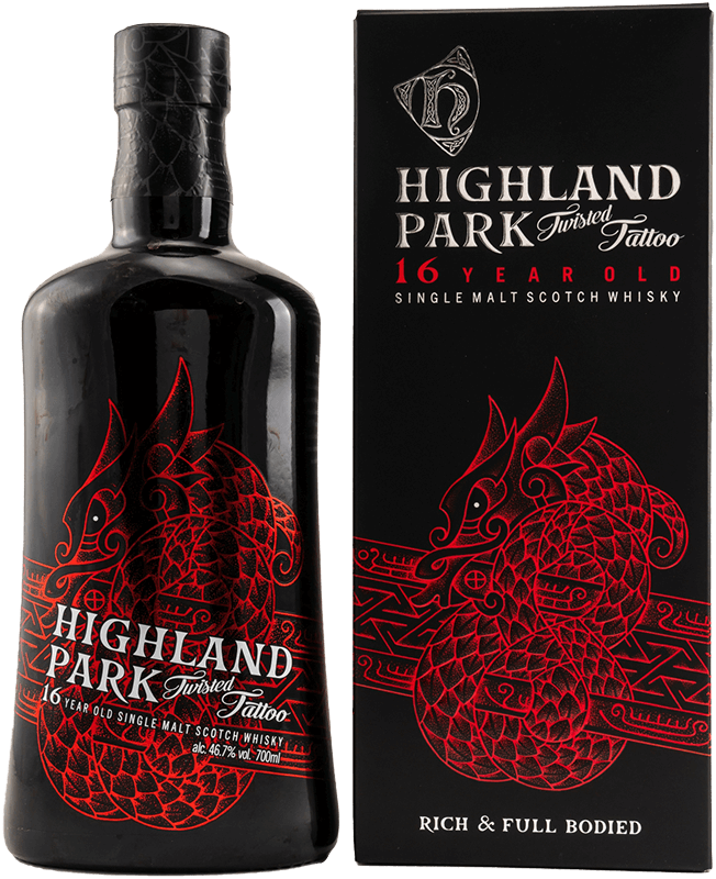 Highland Park 16 Jahre Twisted Tattoo Whisky 46,7%