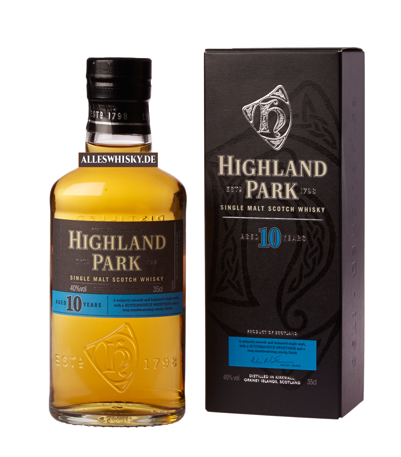 highland-park-10 -jahre-40-prozent-kleine-flasche