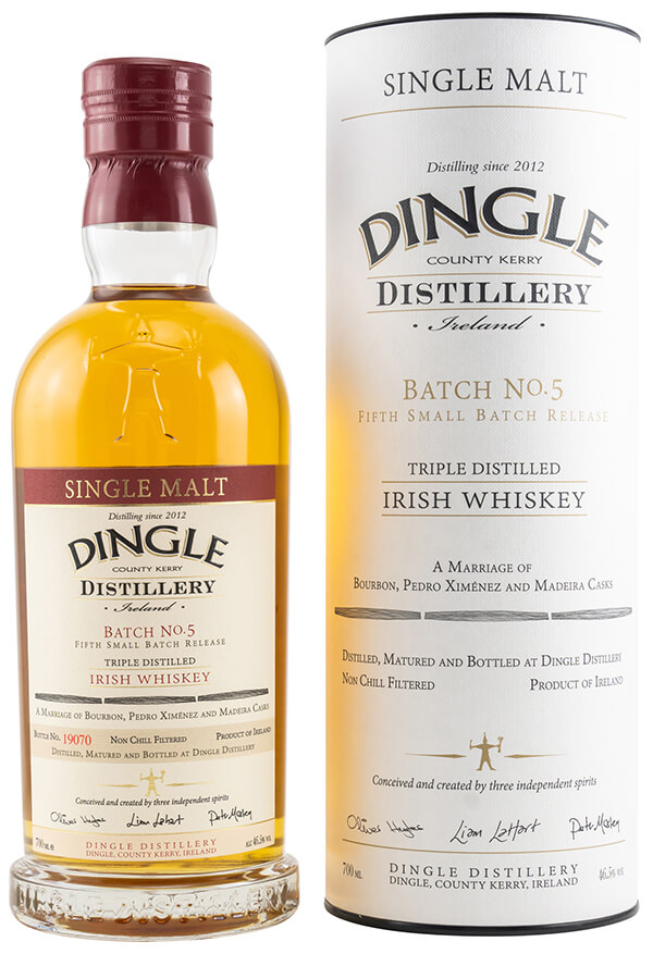 Dingle Single Malt Irish Whiskey Batch 5 46,5 Prozent mit Tube