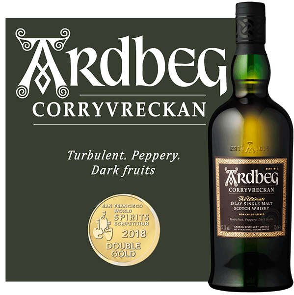 Ardbeg Corryvreckan Islay Whisky 57,1 Prozent ISC Double Gold Medallie