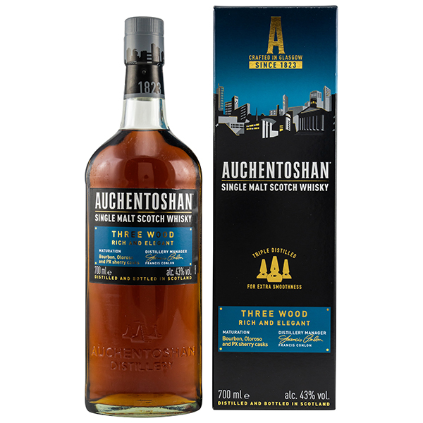 Auchentoshan Three Wood Whisky 43% 0,7L