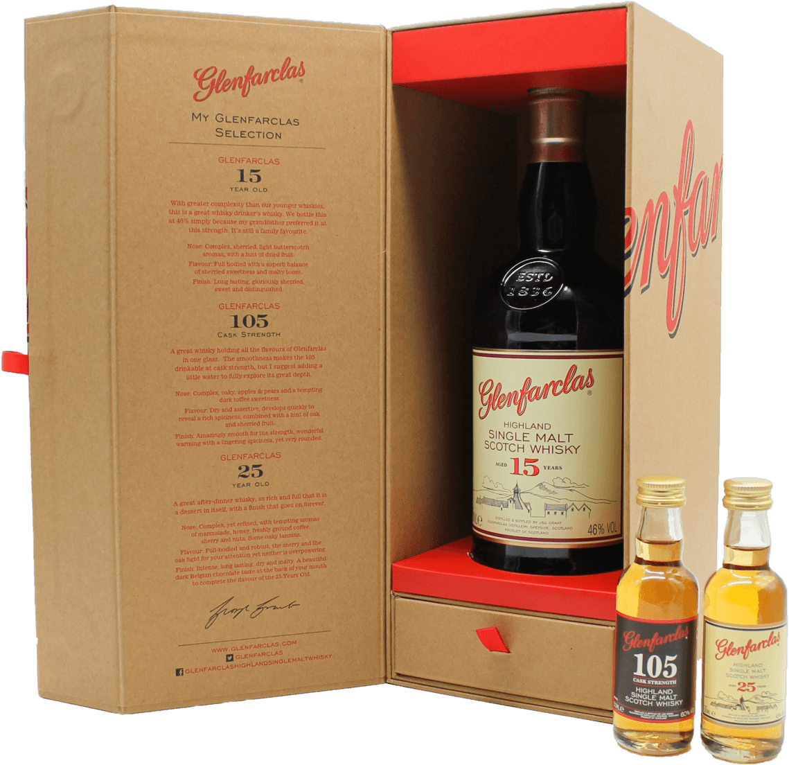 Glenfarclas 15 Jahre Special Tasting Pack Whisky Set