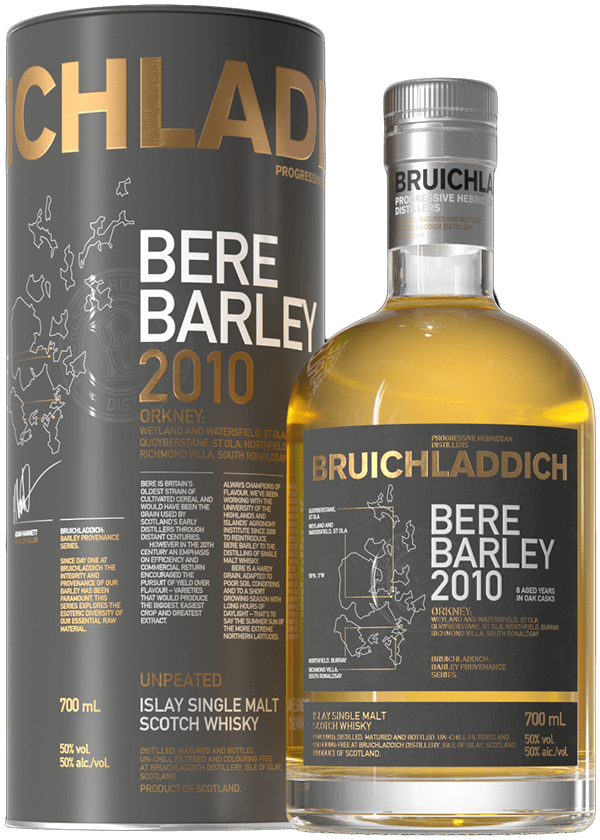 Bruichladdich Bere Barley 2010 Islay Single Malt Whisky 50%