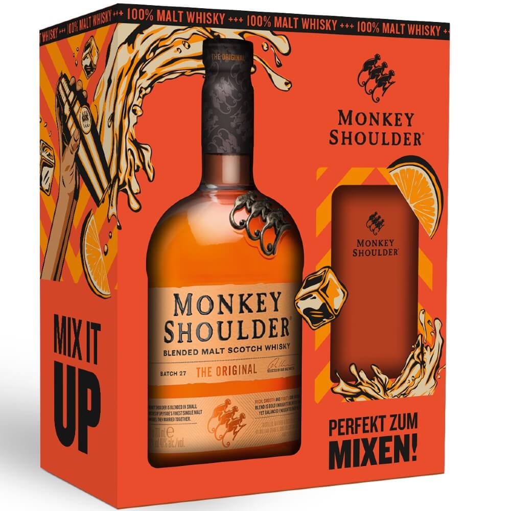 Monkey Shoulder Blended Whisky 40% Highball Set