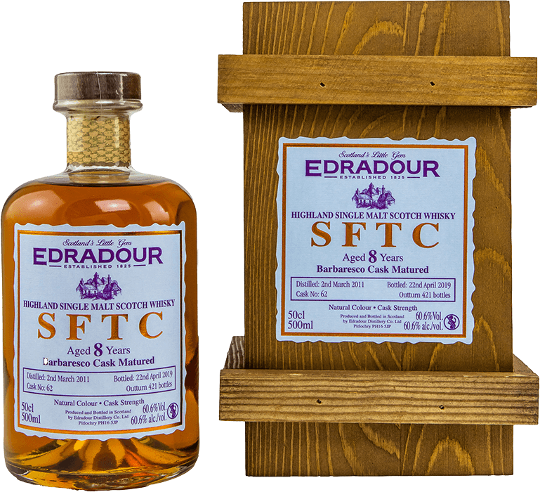 Edradour 8 Jahre 2011/2019 Straight from the Cask Barbaresco #62 Whisky 60,6% 0,5L