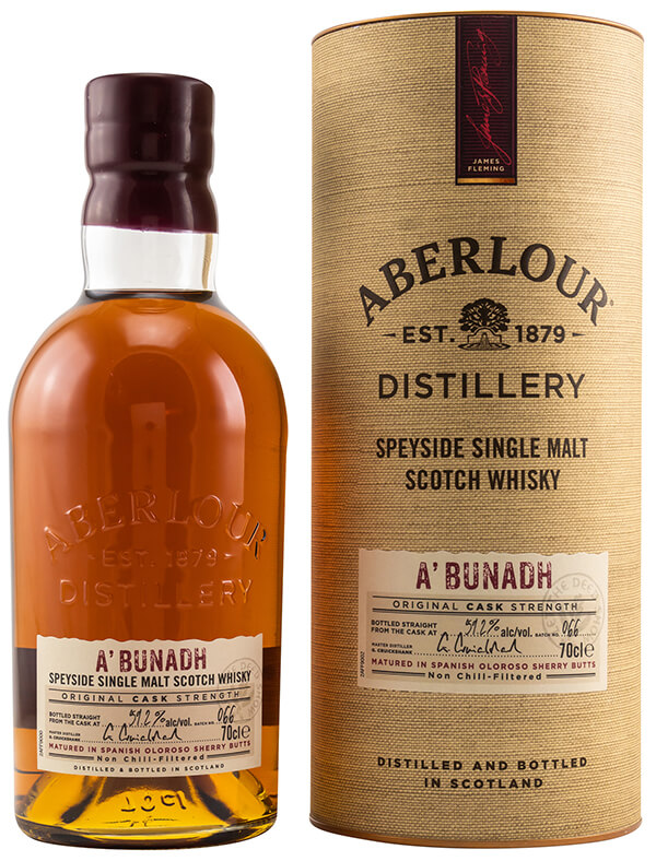 Aberlour A´bunadh Batch 66 Whisky 59,2 Prozent in beiger Geschenktube