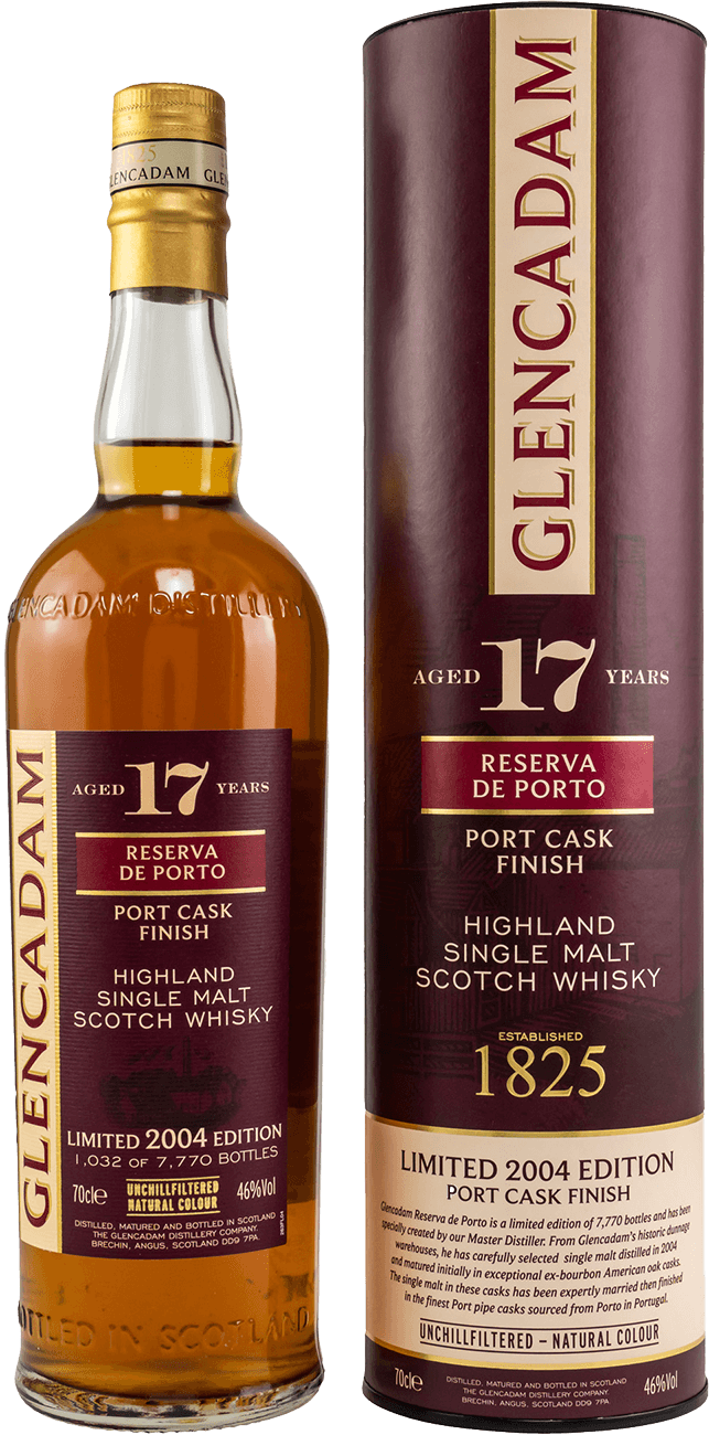 Glencadam 17 Jahre Reserva de Porto Port Cask Finish Whisky 46%