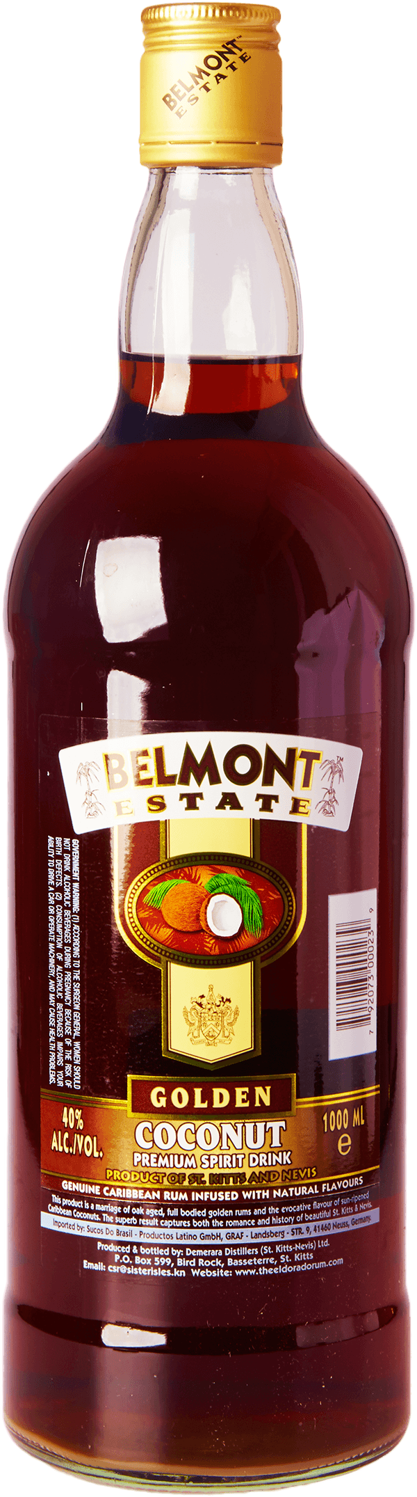 Belmont Estate Golden Coconut Rum 40%