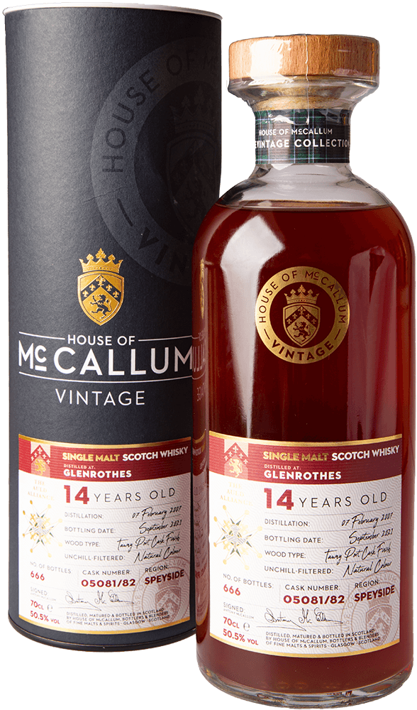 Glenrothes 14 Jahre Tawny Port Cask Finish Whisky 50,5% (House of McCallum)