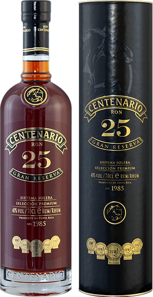 Centenario 25 Jahre Gran Reserve Rum 40% 0,7L Flasche Tube Shop