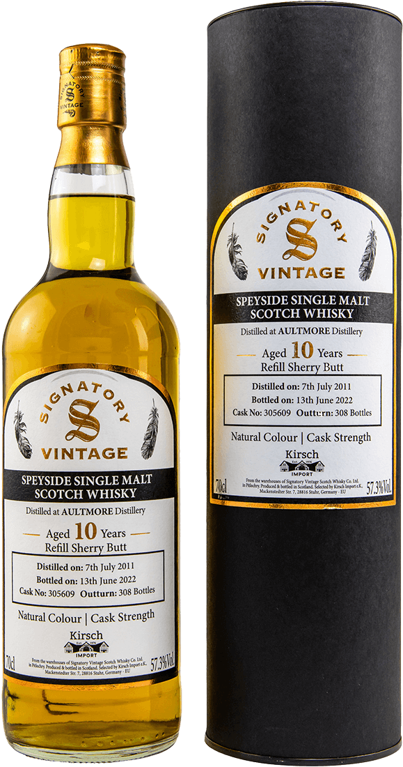 Aultmore 10 Jahre 2011/2022 Refill Sherry Butt #305609 Whisky 57,3% (Signatory)