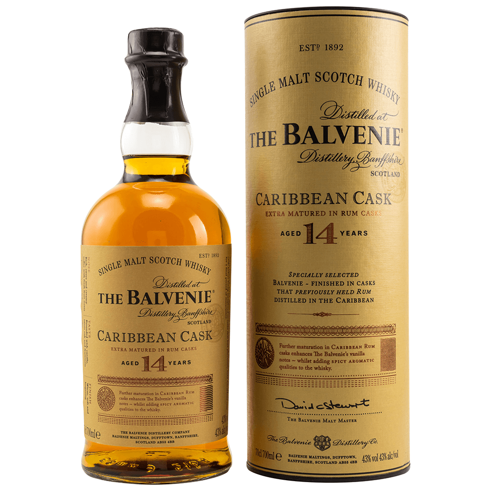 Balvenie 14 Jahre Caribbean Cask Whisky 43% 