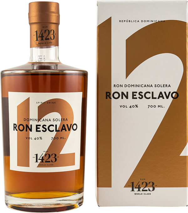 Ron Esclavo 12 Jahre Dominicana Solera Rum 40 Prozent Flasche mit Geschenkverpackung