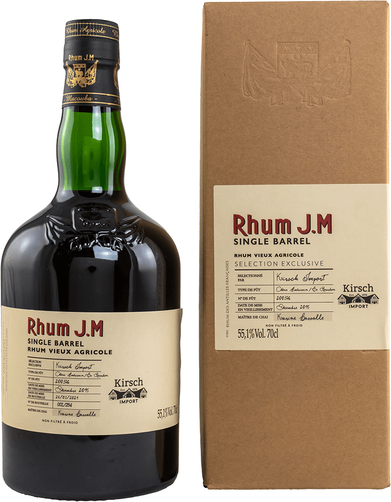 Rhum J. M. Single Barrel Millesime 2015 FUT 200376 55,1% 0,5L (by Kirsch)