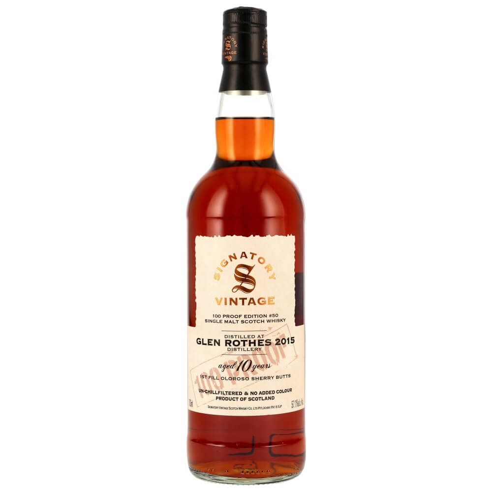 Glenrothes 10 Jahre 2015/2025 100 Proof Edition #50 Whisky 57,1% (Signatory)