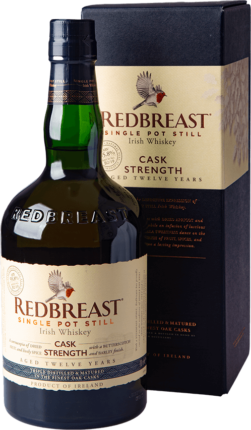 Redbreat 12 Jahre Pure Pot Still Cask Strength Whiskey Flasche 55,8 Prozent