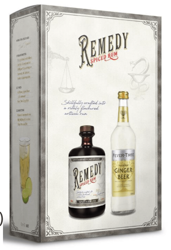Remedy Spiced Rum & Fever Tree Ginger Beer Giftset
