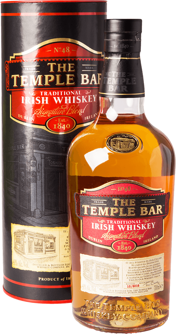 The Temple Bar Traditional Irish Whiskey 40%